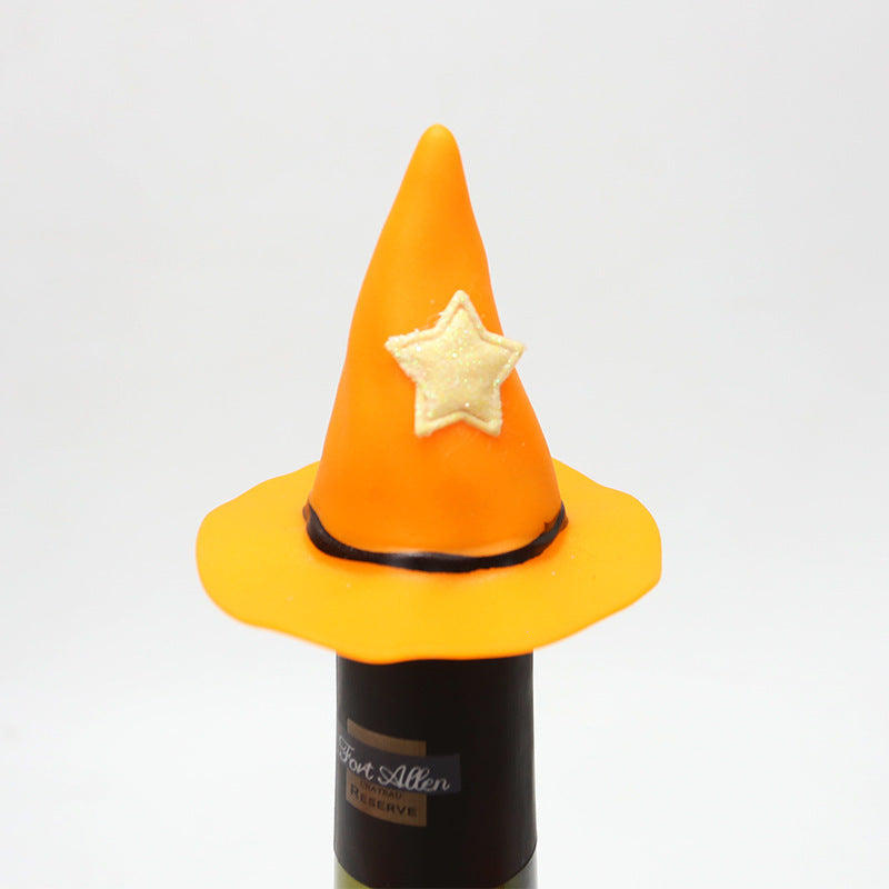 Wholesale Halloween Mini Witch Hat Wine Bottle Decoration Halloween Party Wine Bottle Hat Decoration Scene Layout Props